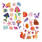 Metallic Tattoos - Einhorn & Regenbogen