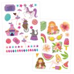 Metallic Tattoos - Einhorn & Regenbogen