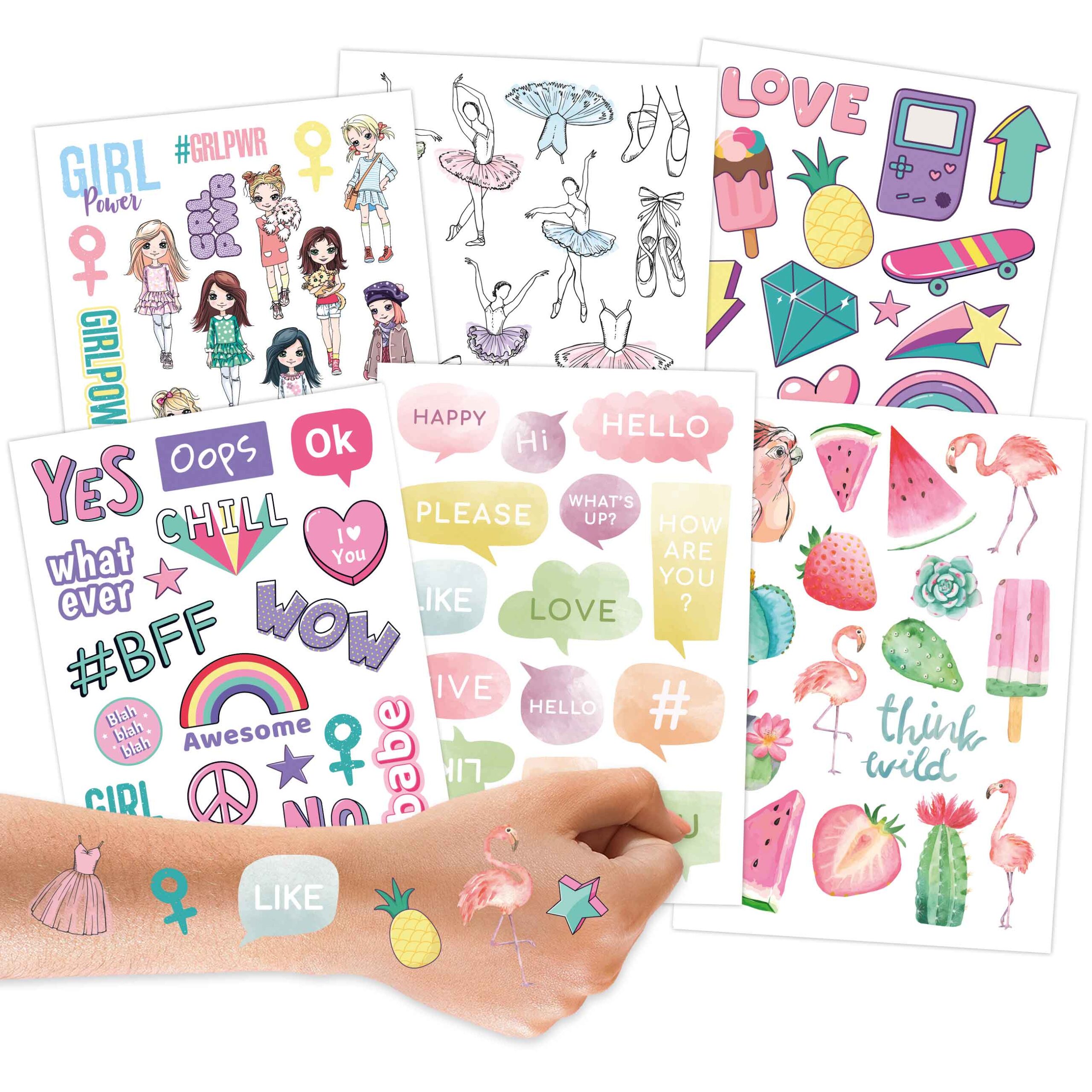 Metallic Tattoos - Pop Art