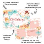 12 Einladungskarten zum Geburtstag – Ballerina