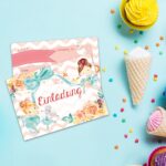 12 Einladungskarten zum Geburtstag – Ballerina
