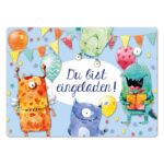 12 Einladungskarten zum Geburtstag – Monster