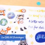 Briefblock Set - Astronauten - Set 4