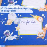 Briefblock Set - Astronauten - Set 4