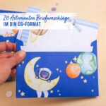 Briefblock Set - Astronauten - Set 4