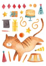 Wandtattoos - Zirkus - Set 3