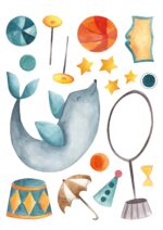 Wandtattoos - Zirkus - Set 3