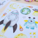 Wandtattoos - Astronauten - Set 4