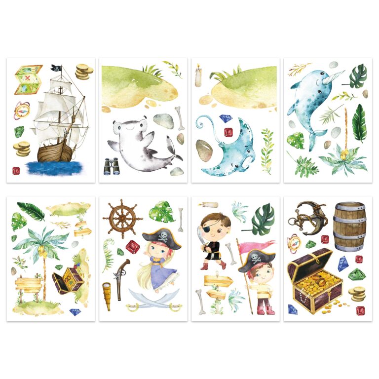 Wandtattoos - Piraten - Set 9