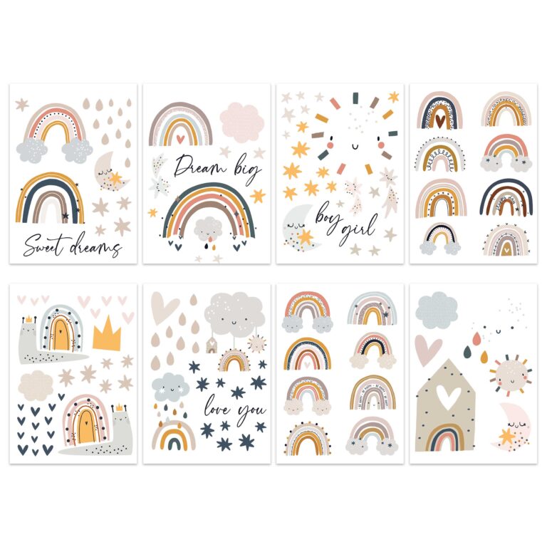 Wandtattoos - Regenbogen - Set 10