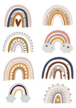 Wandtattoos - Regenbogen - Set 10