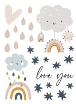 Wandtattoos - Regenbogen - Set 10