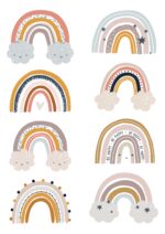 Wandtattoos - Regenbogen - Set 10