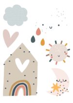 Wandtattoos - Regenbogen - Set 10