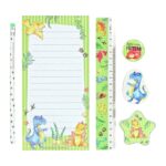 6-teiliges Schreibset - Dino
