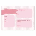 12 Einladungskarten zum Geburtstag – Schlicht pink – Bild 3