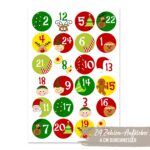 Adventskalender Zahlenaufkleber 01 – Bild 2
