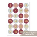 Adventskalender Zahlenaufkleber 46 – Bild 2