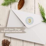 Adventskalender Zahlenaufkleber 46 – Bild 7