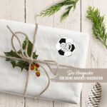 24 Adventskalender Zahlenaufkleber - Design 47 - Fussbälle – Bild 3