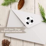 24 Adventskalender Zahlenaufkleber - Design 47 - Fussbälle – Bild 7