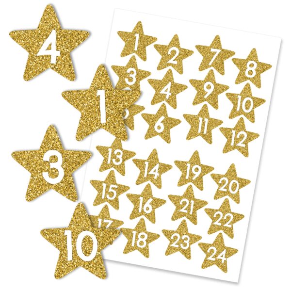 Adventskalender Zahlenaufkleber 53