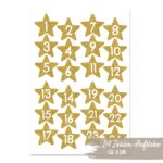 Adventskalender Zahlenaufkleber 53 – Bild 7