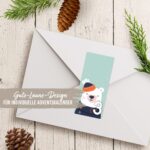 24 Adventskalender Zahlenaufkleber – Waldtiere Nr61 – Bild 7