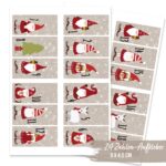 24 Adventskalender Zahlenaufkleber – Nikoläuse Nr62 – Bild 2