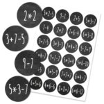 24 Adventskalender Zahlenaufkleber – Rechenaufgaben  Nr68