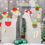 24 Adventskalender Zahlenaufkleber – gold Nr70 – Bild 4