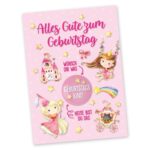 Postkarte + einzelner Button - Set 9