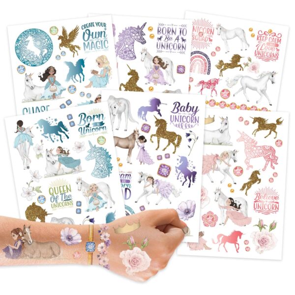 Metallic Tattoos – Einhörner