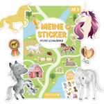 Stickerblock Pferde und Einhörner
