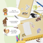 Stickerblock Pferde und Einhörner – Bild 2