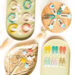 48 Haarspangen & Haargummies – Regenbogen pink – Bild 3