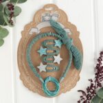 Musselin Haar-Accessoires Set – Petrol – Bild 4