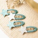 Musselin Haar-Accessoires Set – Petrol – Bild 6