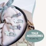 Musselin Haar-Accessoires Set – Salbei – Bild 5