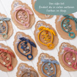 Musselin Haar-Accessoires Set – Salbei – Bild 6