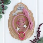 Musselin Haar-Accessoires Set – Altrosa – Bild 5