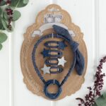 Musselin Haar-Accessoires Set – Dunkelblau – Bild 5