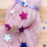Haarschmuck Set – Haarreif mit Patches – Sterne – Bild 3