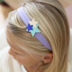 Haarschmuck Set – Haarreif mit Patches – Sterne – Bild 4