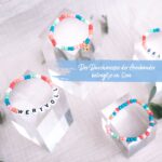 4 Perlenarmbänder – GELIEBT und WERTVOLL – Bild 4