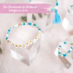 4 Perlenarmbänder – BEACHVIBES und SUMMERLOVE – Bild 4