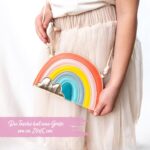 Kinderhandtasche – Regenbogen bunt – Bild 3