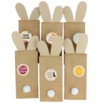 Hasentüte mit Pompom und Ohren - Set 4 - Packpapier