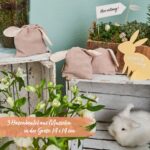 3 Hasenbeutel Musselin Beige Set 02 – Bild 2