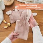 3 Hasenbeutel Musselin Beige Set 02 – Bild 3